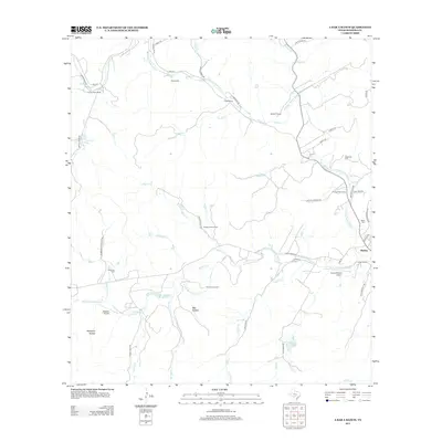 2013 Map of A Bar A Ranch, 2013 Print