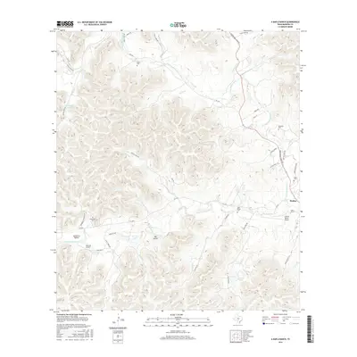 2016 Map of A Bar A Ranch, 2016 Print