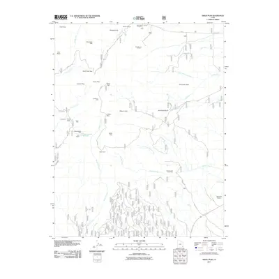 2011 Map of Abajo Peak, 2011 Print