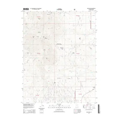 2014 Map of Abajo Peak, 2014 Print