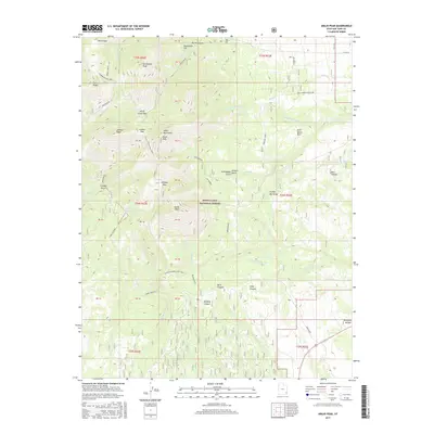 2017 Map of Abajo Peak, 2017 Print
