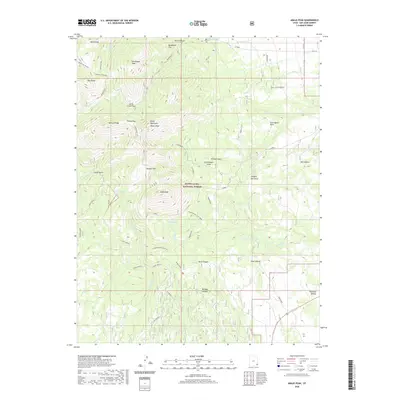 2020 Map of Abajo Peak, 2020 Print