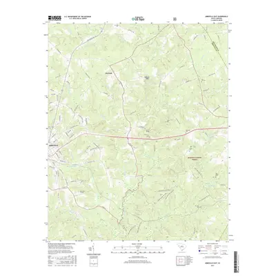 2017 Map of Abbeville East, 2017 Print