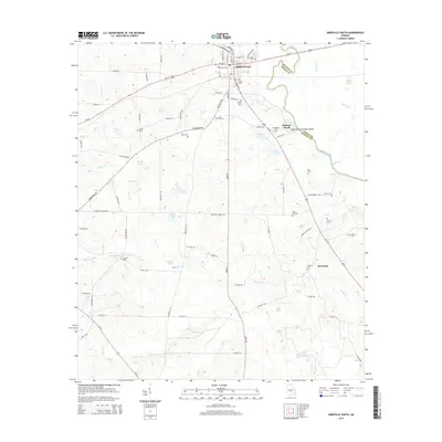 2014 Map of Abbeville South, 2014 Print