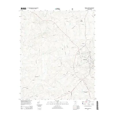 2014 Map of Abbeville West, 2014 Print