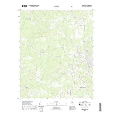 2020 Map of Abbeville West, 2020 Print