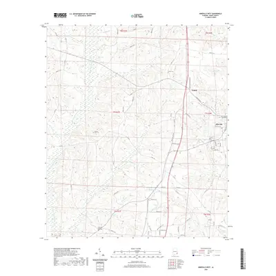 2020 Map of Abbeville West, 2020 Print