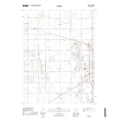 2017 Map of Abbott, 2017 Print