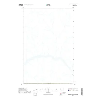 2020 Map of Abercrombie Mountain OE N, 2020 Print