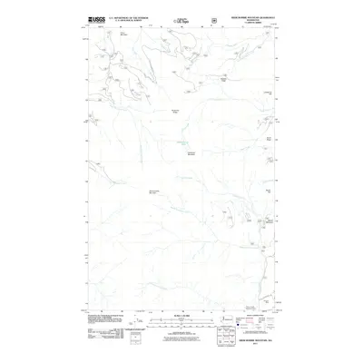 2011 Map of Abercrombie Mountain, 2011 Print