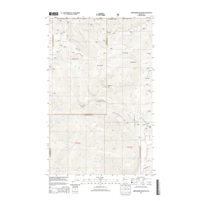 2014 Map of Abercrombie Mountain, 2014 Print