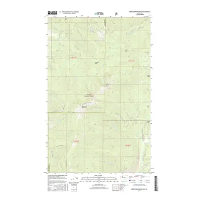 2017 Map of Abercrombie Mountain, 2017 Print