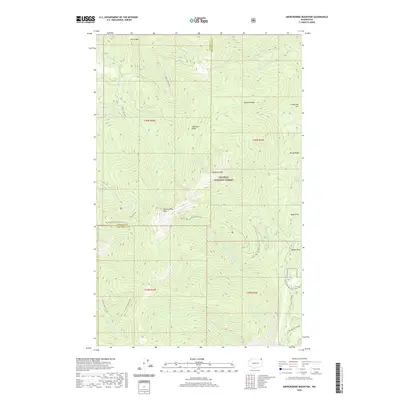2020 Map of Abercrombie Mountain, 2020 Print