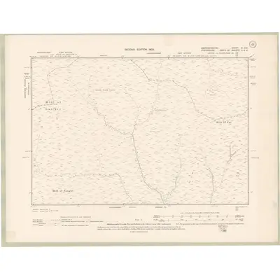 1900 Map of Aberdeenshire Sheet CI.SE, 1902 Print