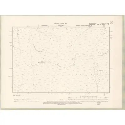 1900 Map of Aberdeenshire Sheet CI.SW, 1902 Print