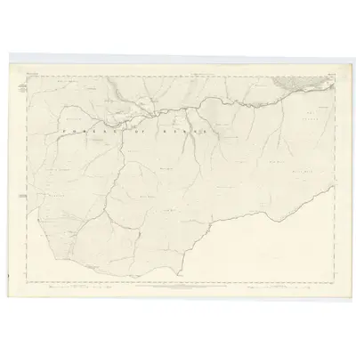 1865 Map of Aberdeenshire, Sheet CII, 1869 Print