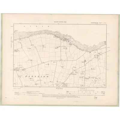 1900 Map of Aberdeenshire Sheet II.NE, 1903 Print