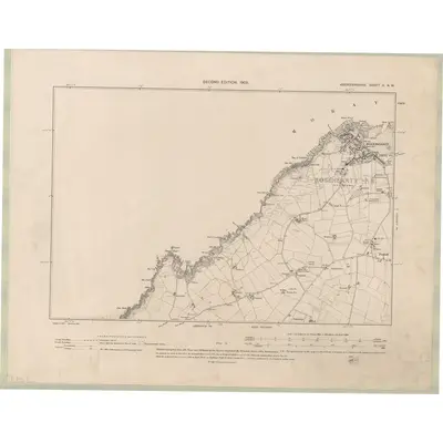 1901 Map of Aberdeenshire Sheet II.NW, 1903 Print