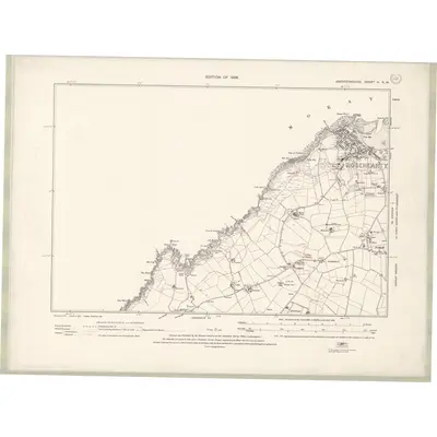 1925 Map of Aberdeenshire Sheet II.NW, 1928 Print