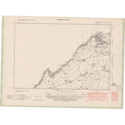 1938 Map of Aberdeenshire Sheet II.NW, 1950 Print