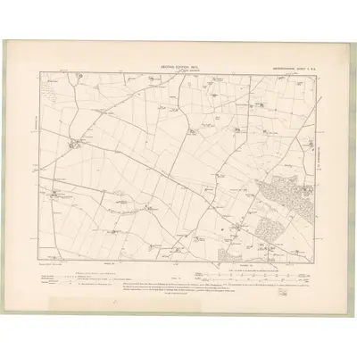 1900 Map of Aberdeenshire Sheet II.SE, 1903 Print