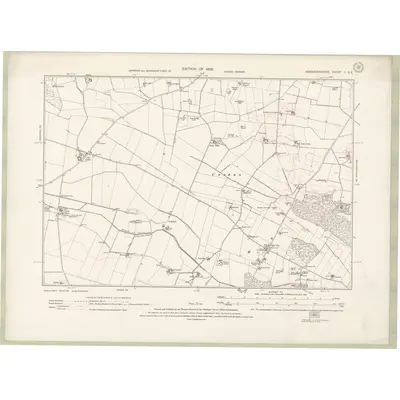 1925 Map of Aberdeenshire Sheet II.SE, 1928 Print