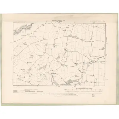 1901 Map of Aberdeenshire Sheet II.SW, 1903 Print