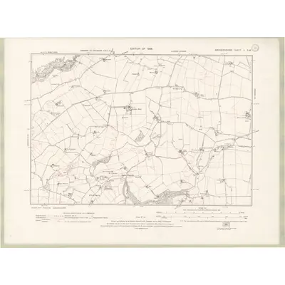 1925 Map of Aberdeenshire Sheet II.SW, 1928 Print