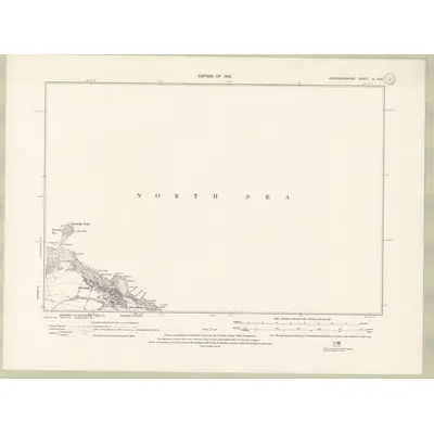 1925 Map of Aberdeenshire Sheet III.NE, 1928 Print