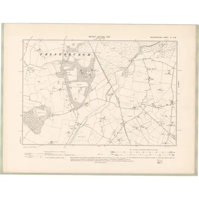 1901 Map of Aberdeenshire Sheet III.SW, 1902 Print