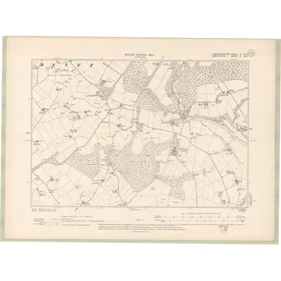 1901 Map of Aberdeenshire Sheet IV.NE, 1904 Print