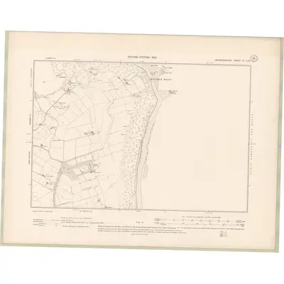 1900 Map of Aberdeenshire Sheet IX.SW, 1902 Print