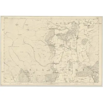 1866 Map of Aberdeenshire, Sheet LI, 1870 Print