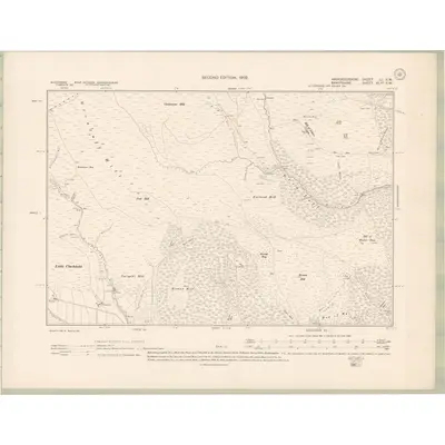 1900 Map of Aberdeenshire Sheet LI.SW, 1902 Print
