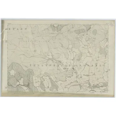 1866 Map of Aberdeenshire, Sheet LII, 1869 Print