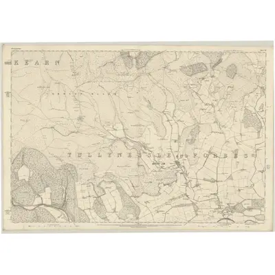 1866 Map of Aberdeenshire, Sheet LII, 1869 Print