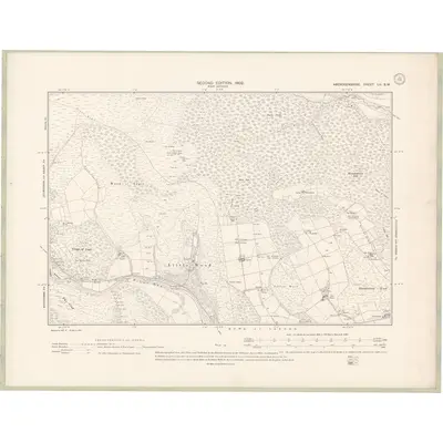 1899 Map of Aberdeenshire Sheet LII.SW, 1902 Print
