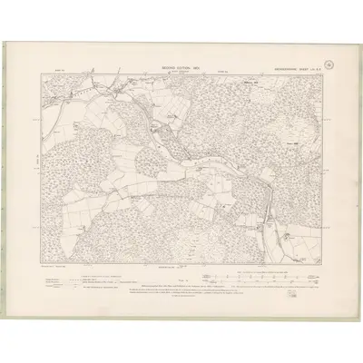 1899 Map of Aberdeenshire Sheet LIII.SE, 1901 Print