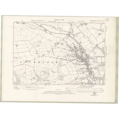 1924 Map of Aberdeenshire Sheet LIV.NE, 1928 Print