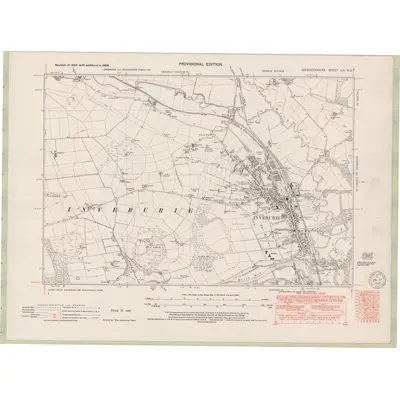 1938 Map of Aberdeenshire Sheet LIV.NE, 1950 Print