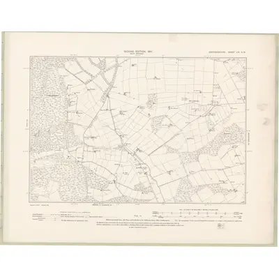 1899 Map of Aberdeenshire Sheet LIV.NW, 1901 Print