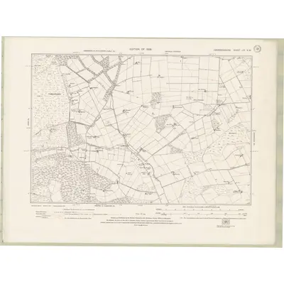 1924 Map of Aberdeenshire Sheet LIV.NW, 1928 Print