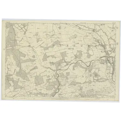 1866 Map of Aberdeenshire, Sheet LIV, 1869 Print