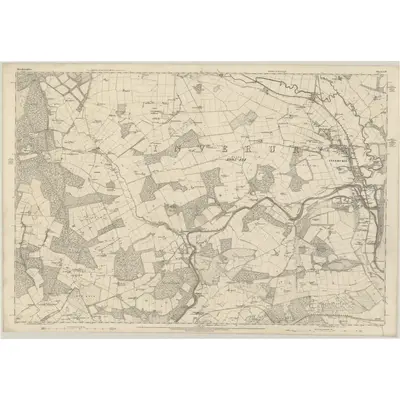 1866 Map of Aberdeenshire, Sheet LIV, 1869 Print