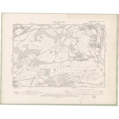 1899 Map of Aberdeenshire Sheet LIV.SE, 1901 Print