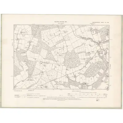 1899 Map of Aberdeenshire Sheet LIV.SW, 1901 Print