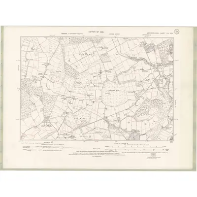 1924 Map of Aberdeenshire Sheet LIV.SW, 1928 Print