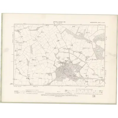 1899 Map of Aberdeenshire Sheet LV.NE, 1901 Print