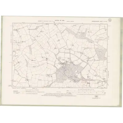 1924 Map of Aberdeenshire Sheet LV.NE, 1928 Print