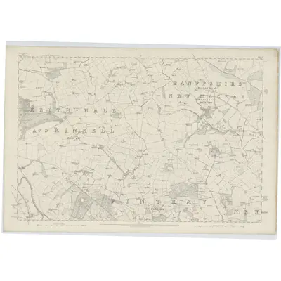 1866 Map of Aberdeenshire, Sheet LV, 1870 Print